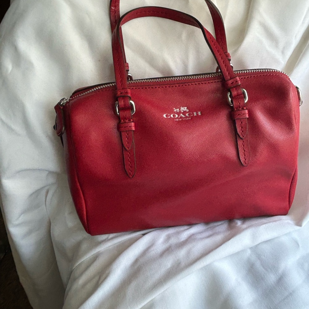 Coach leather tote.